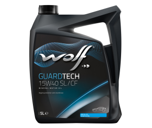 WOLF - Huile moteur GUARDTECH 15W40 SL-CF - Bidon de 5 litres - 8300318