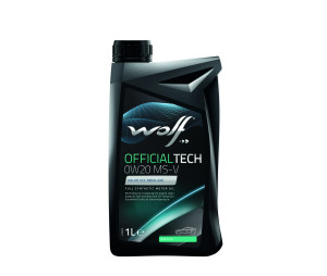 WOLF - Huile moteur OFFICIALTECH 0W20 MS-V - Bidon de 1 litre - 8332517
