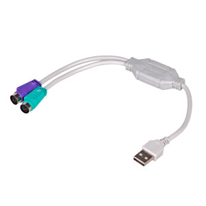 Adapter Akyga AK-AD-15 USB / 2x PS/2