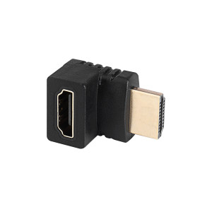 Adapter kątowy AK-AD-70 HDMI-M / HDMI-F 90° góra