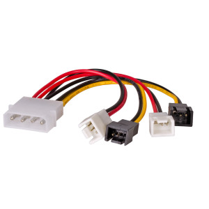 Adapter Molex/2 x 3-pin 12V/2 x 3-pin 5V AK-CA-34