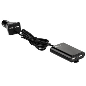 Ładowarka samochodowa USB dwustrefowa AK-CH-10 4x USB-A 5V / 9A 45W