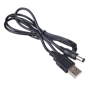 Kabel USB A / DC 5.5 x 2,5 mm Akyga AK-DC-04 Czarny