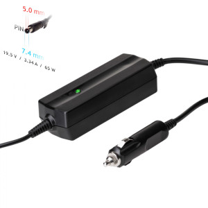 Zasilacz samochodowy Akyga AK-ND-33 19.5V / 3.34A 65W 7.4 x 5.0 mm + pin