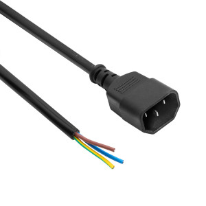 Kabel zasilający C14 AK-OT-09C CU 3x1mm 1.8m