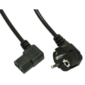 Kabel zasilający PC kątowy 1.5m AK-PC-02A