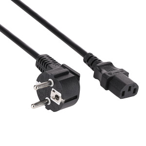 Kabel zasilający PC CEE 7/7 / IEC C13 AK-PC-08S CU 3x1.5mm² 10m