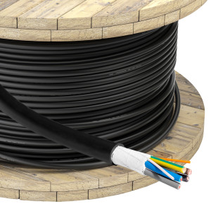 Kabel do ładowania samochodów elektrycznych Akyga AK-SC-E12 CU 5x6mm² + 2x0.75mm² 3-fazy 32A 450/750V 1mb