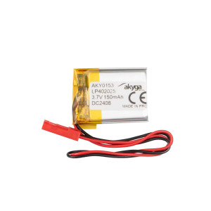 Akumulator Li-Po LP402025 Akyga AKY0153 3.7V / 150mAh PCM złącze JST 2-Pin 150mm