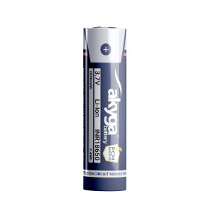 Akumulator Li-Ion INR18650 Akyga AKY2457 3.7V / 2000mAh z zabezpieczeniem