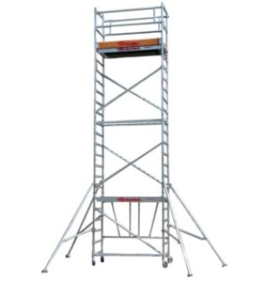 Faraone Rusztowanie jezdne Top System Compact, 75x180cm, pakiet A+B+C, wysokość robocza 5,70m