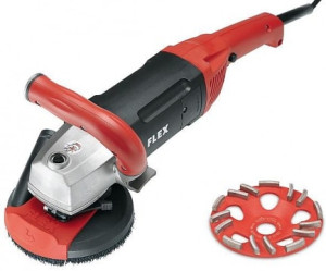 Flex LD 18-7 125 R szlifierka renowacyjna do bezpyłowego szlifowania blisko krawędzi , 125mm z tarczą Estrich-Jet.