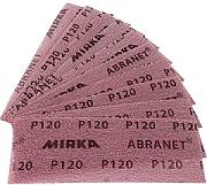 Mirka Abranet siatki szlifierskie 70mm x 198mm granulacja P120 (50szt) 5415005012