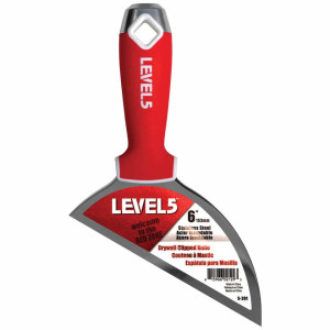 5-201 LEVEL5 szpachelka do spoinowania płyt kartonowo gipsowych  stal nierdzewna z uchwytem z czarnego nylonu