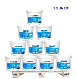 SEMIN SOFT gotowa gładź polimerowa łatwa do szlifowania wiadro 20 kg 1 paleta 36 szt.