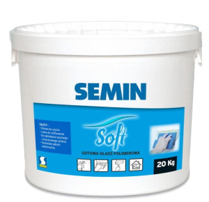 SEMIN SEMIN SOFT gotowa gładź polimerowa łatwa do szlifowania wiadro 20kg