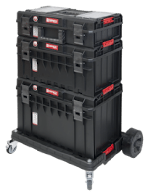 QBRICK SYSTEM ONE PROFI SET Zestaw skrzynek narzędzowych, modułowych 3 elementowy + platforma  Z247494PG003