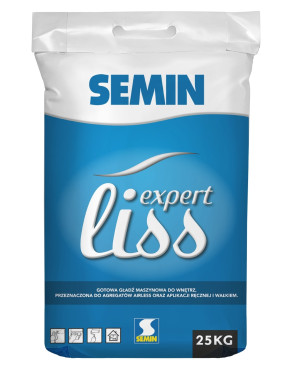 SEMIN EXPERT LISS Gotowa gładź szpachlowa do wnętrz worek 25 kg