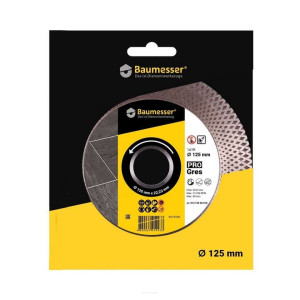 BAUMESSER Tarcza diamentowa , frez 45* na szlifierkę kątową 125mm PRO GRES 125mm 1A1R