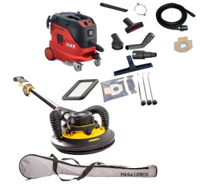 Mirka Zestaw narzędzi LEROS 950CV +FLEX S44 "żyrafa" do gładzi gipsowej  z odkurzaczem  MIW9502022BA + 444146