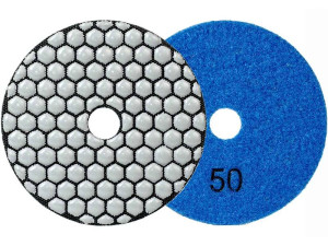 SENDI Tarcza plaster miodu, Pad polerski 100mm gr.50 na rzep do granitu, marmuru na sucho