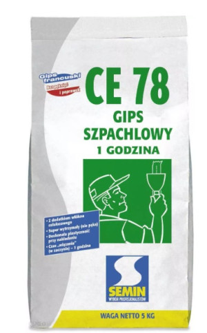 SEMIN CE 78 1H Gips szpachlowy do spoinowania płyt g-k przy użyciu taśmy zbrojącej worek 5kg