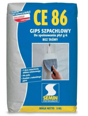 SEMIN CE 86 Gips szpachlowy do spoinowania płyt g-k bez taśmy 5kg