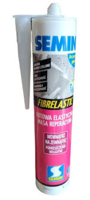 SEMIN FIBRELASTIC Gotowa elastyczna masa reperacyjna do napraw z włóknem szklanym tuba 310ml