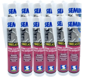 SEMIN FIBRELASTIC Gotowa elastyczna masa reperacyjna do napraw z włóknem szklanym tuba 310ml (karton 12szt)
