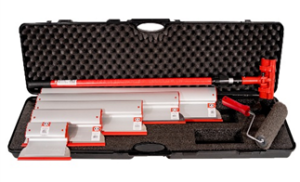 OLEJNIK ERGOPLANE Zestaw aluminiowych szpachelek DUŻY, pac do gładzi grubość blachy 0,5 mm WERGD-G5 (25,40,60,80,100 teleskop, wałek)