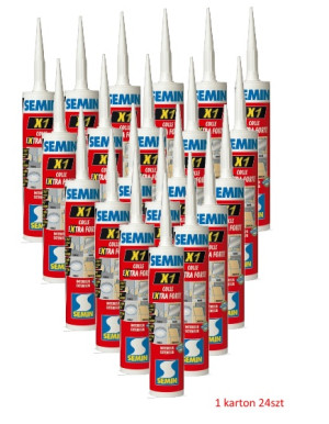SEMIN Collex X1 Klej o dużej wytrzymałości, do klejenia wszystkiego, wewnątrz oraz na zewnątrz tuba 290ml (Karton 24szt.))