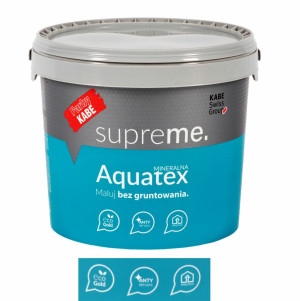 KABE AQUATEX dyspersyjno-krzemianowa farba nawierzchniowa, biała, wiadro 10L