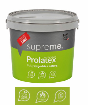 KABE PROLATEX farba lateksowa do ścian i sufitów, biała, wiadro 10L