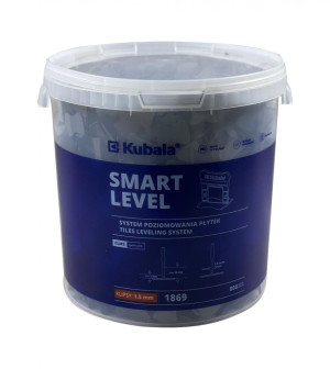 KUBALA Klipsy do poziomowania płytek SMART LEVEL 1,5 mm, wiadro 800 szt.