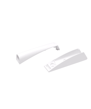 Odbojnik długi z magnesem + adapter - Biały