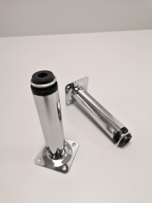Nóżka meblowa okrągła H-150 mm fi25 chrom połysk