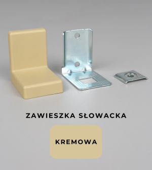 Kątownik / zawieszka słowacka KREMOWA