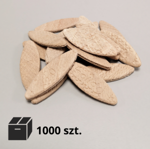 Lamele bukowe 0 łączniki - 1000 szt.