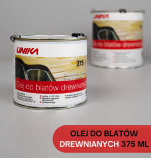 Olej do blatów drewnianych - UNIKA 375 ml