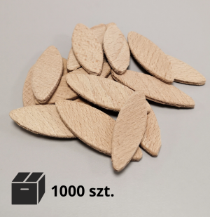 Lamele bukowe 10 łączniki - 1000 szt.