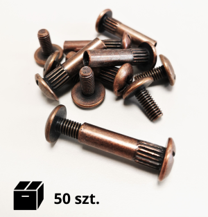 Złącze meblowe M6 x 31-40 mm - 50 szt. BRUNIEROWANE