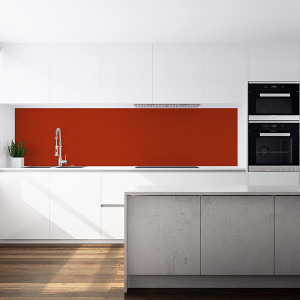 Küchenrückwand Rot (RAL_3013) PlateART