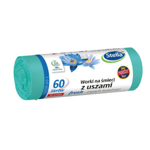 Stella worki z uszami 60L zapach ŚWIEŻOŚCI 16 sztuk