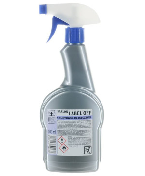 LABEL OFF preparat do usuwania kleju po etykietach, naklejkach, taśmach klejących 500ml