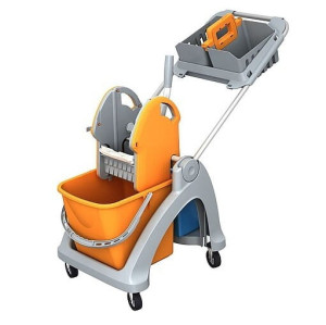SPLAST wózek wiadro 25L + wiaderko 6l + koszyk hotelowy