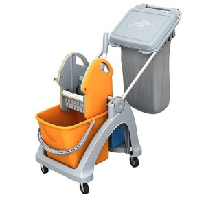 SPLAST wózek wiadro 25L + wiaderko 6l + uchwyt na worek 60L