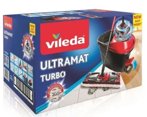 VILEDA BOX ULTRAMAX TURBO zestaw z mopem płaskim obrotowym 2in1