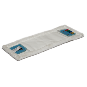 CleanPRO mop płaski mikrofibra "DUO" KLIPS/KIESZEŃ 40cm