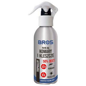 BROS PŁYN NA KOMARY I KLESZCZE 50% DEET 90ml