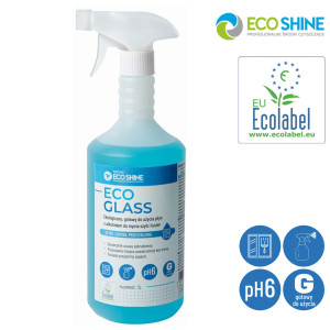 ECO GLASS spray 1L Ekologiczny, gotowy do użycia płyn z alkoholem do mycia szyb i luster